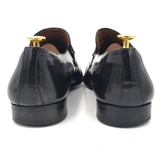 Mezlan Exotic Alligator Black Dress Shoes Mens size 12M Bit Loafers Spain 10092 - Picture 4 of 12